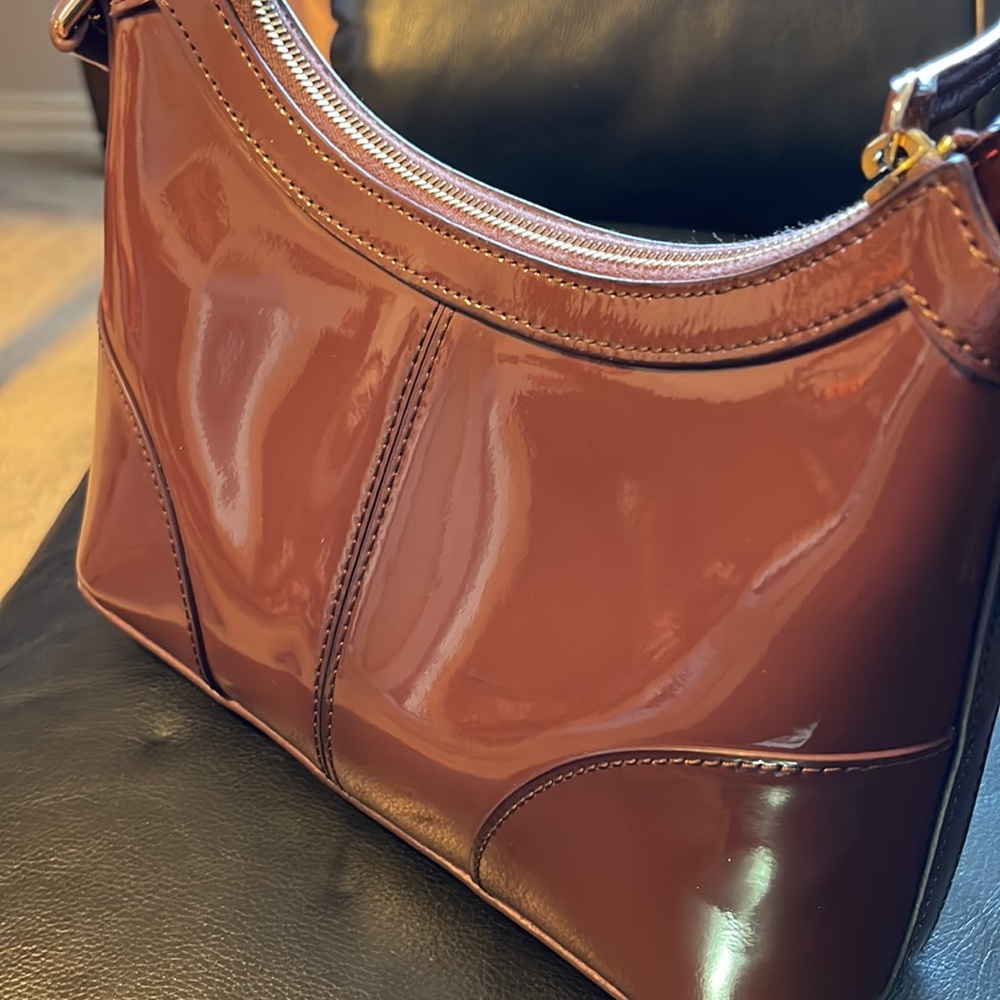Dooney & Bourke Patent Leather Baguette - Picture 9 of 12